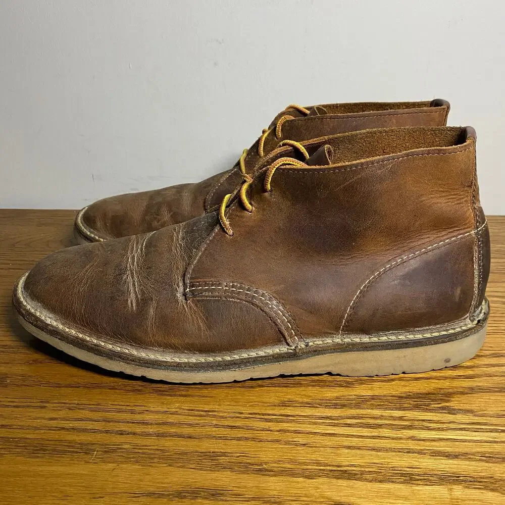 Red Wing Heritage Weekender Chukka Boots Mens 10.5 D 3322 Brown Leather Ankle